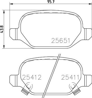 HELLA 8DB 355 020-751 - Bremžu uzliku kompl., Disku bremzes autospares.lv