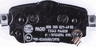 HELLA 8DB 355 021-491 - Bremžu uzliku kompl., Disku bremzes www.autospares.lv