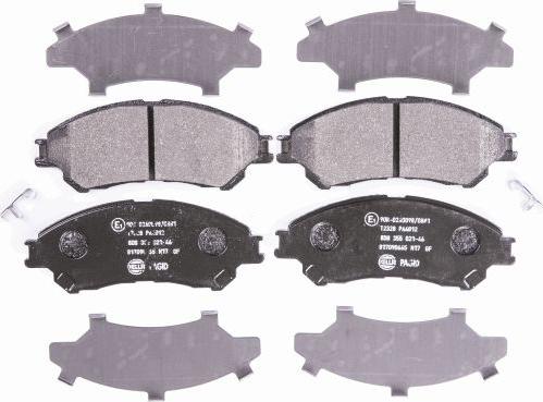 HELLA 8DB 355 021-461 - Brake Pad Set, disc brake www.autospares.lv