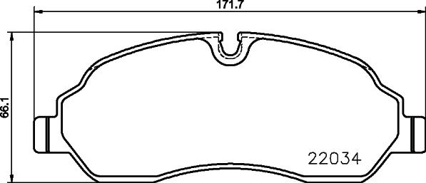 HELLA 8DB 355 021-571 - Bremžu uzliku kompl., Disku bremzes autospares.lv