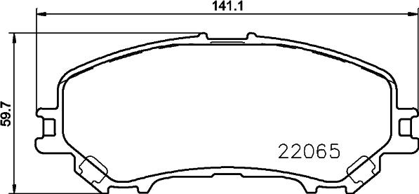 HELLA 8DB 355 021-691 - Bremžu uzliku kompl., Disku bremzes www.autospares.lv