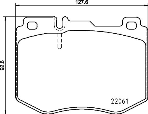 HELLA 8DB 355 021-671 - Bremžu uzliku kompl., Disku bremzes autospares.lv