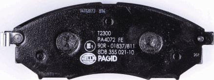 HELLA 8DB 355 021-101 - Bremžu uzliku kompl., Disku bremzes www.autospares.lv