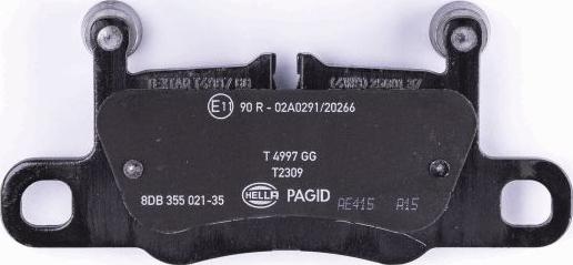 HELLA 8DB 355 021-351 - Bremžu uzliku kompl., Disku bremzes www.autospares.lv