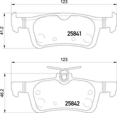 HELLA 8DB 355 021-311 - Bremžu uzliku kompl., Disku bremzes www.autospares.lv