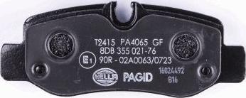 HELLA 8DB 355 021-761 - Bremžu uzliku kompl., Disku bremzes www.autospares.lv