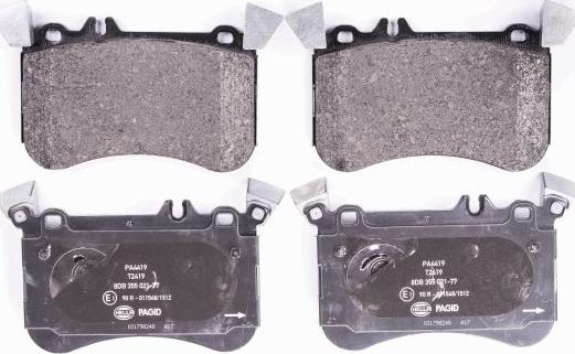 HELLA 8DB 355 021-771 - Bremžu uzliku kompl., Disku bremzes www.autospares.lv