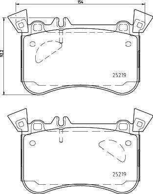 HELLA 8DB 355 021-771 - Bremžu uzliku kompl., Disku bremzes www.autospares.lv