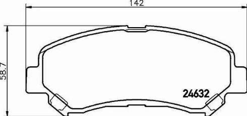 HELLA 8DB 355 013-781 - Bremžu uzliku kompl., Disku bremzes www.autospares.lv