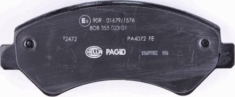 HELLA 8DB 355 023-011 - Bremžu uzliku kompl., Disku bremzes www.autospares.lv