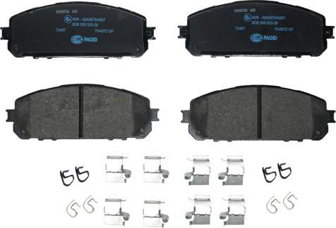 HELLA 8DB 355 023-391 - Bremžu uzliku kompl., Disku bremzes autospares.lv