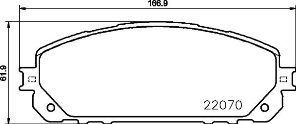 HELLA 8DB 355 023-391 - Bremžu uzliku kompl., Disku bremzes autospares.lv