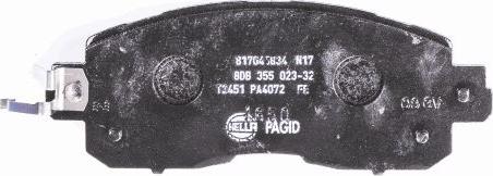 HELLA 8DB 355 023-321 - Bremžu uzliku kompl., Disku bremzes www.autospares.lv