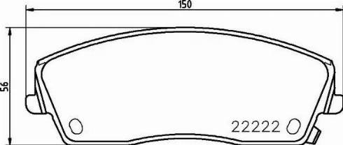 HELLA 8DB 355 023-291 - Bremžu uzliku kompl., Disku bremzes www.autospares.lv