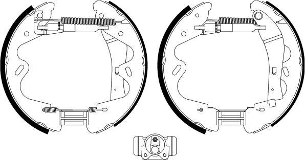 HELLA 8DB 355 022-991 - Bremžu loku komplekts www.autospares.lv