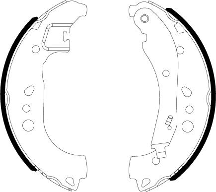 HELLA 8DB 355 022-911 - Bremžu loku komplekts www.autospares.lv