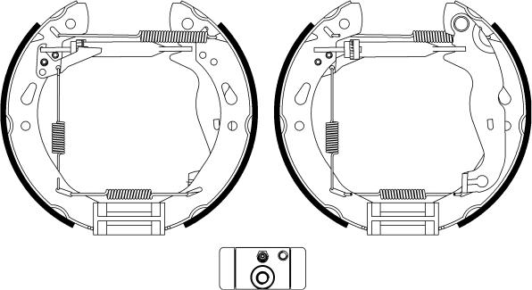 HELLA 8DB 355 022-921 - Bremžu loku komplekts www.autospares.lv