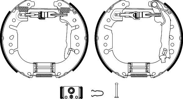 HELLA 8DB 355 022-451 - Bremžu loku komplekts www.autospares.lv