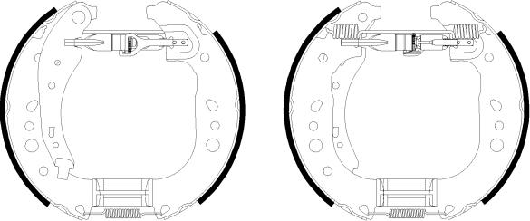 HELLA 8DB 355 022-431 - Bremžu loku komplekts www.autospares.lv