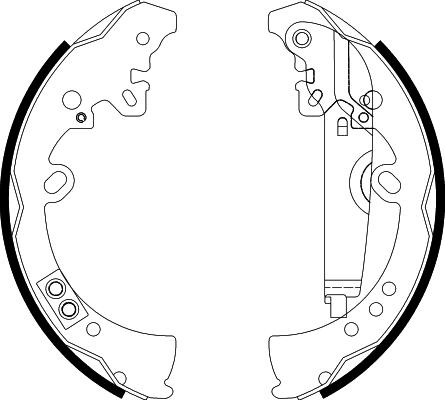 HELLA 8DB 355 022-591 - Bremžu loku komplekts www.autospares.lv