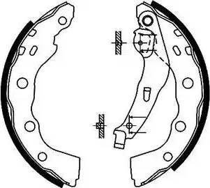 HELLA 8DB 355 022-641 - Bremžu loku komplekts autospares.lv