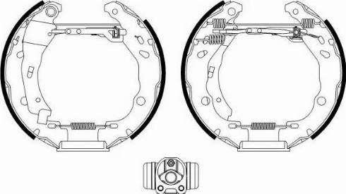 HELLA 8DB 355 022-601 - Brake Shoe Set www.autospares.lv