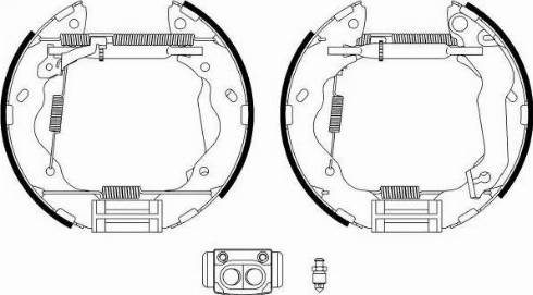 HELLA 8DB 355 022-621 - Bremžu loku komplekts www.autospares.lv