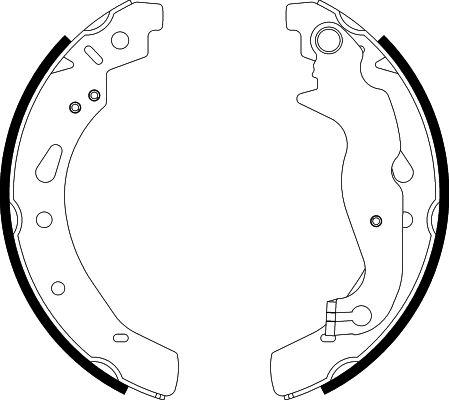 HELLA 8DB 355 022-121 - Bremžu loku komplekts www.autospares.lv