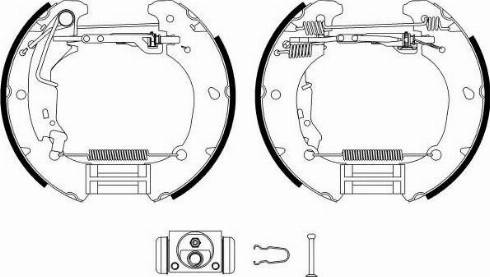 HELLA 8DB 355 022-891 - Bremžu loku komplekts www.autospares.lv