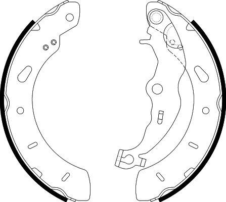 HELLA 8DB 355 022-201 - Bremžu loku komplekts www.autospares.lv