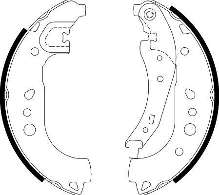 HELLA 8DB 355 022-281 - Bremžu loku komplekts autospares.lv