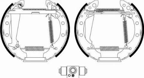 HELLA 8DB 355 022-701 - Bremžu loku komplekts www.autospares.lv