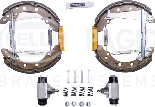 HELLA 8DB 355 022-711 - Brake Shoe Set www.autospares.lv