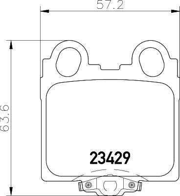 HELLA 8DB 355 027-511 - Bremžu uzliku kompl., Disku bremzes autospares.lv