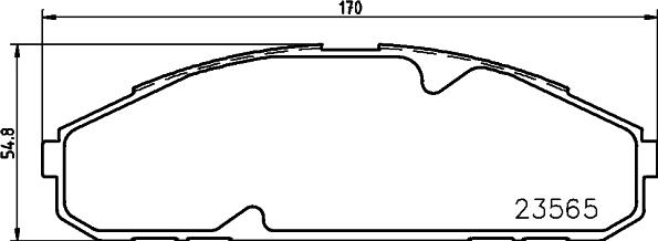 HELLA 8DB 355 027-671 - Bremžu uzliku kompl., Disku bremzes www.autospares.lv