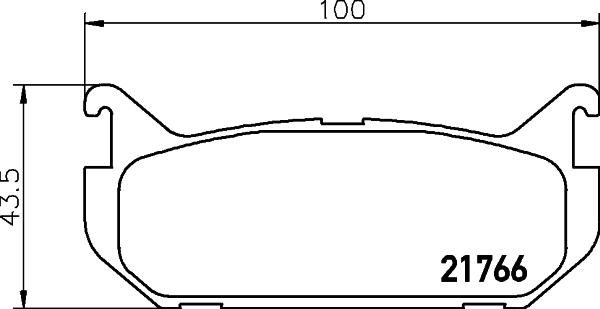 HELLA 8DB 355 027-301 - Bremžu uzliku kompl., Disku bremzes www.autospares.lv