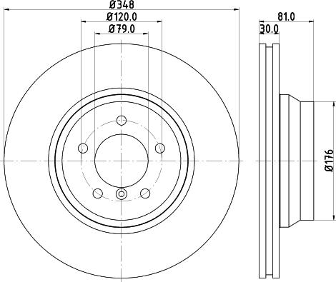 HELLA 8DD 355 129-781 - Bremžu diski www.autospares.lv