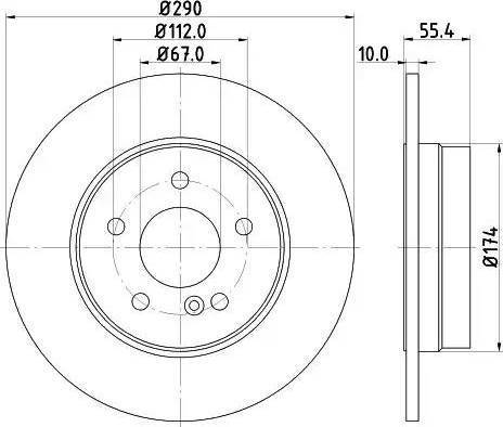 HELLA 8DD 355 121-991 - Bremžu diski www.autospares.lv