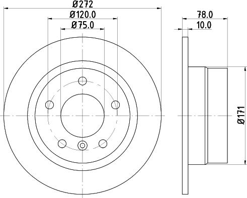 HELLA 8DD 355 104-261 - Bremžu diski www.autospares.lv