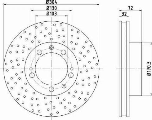 HELLA 8DD 355 104-731 - Bremžu diski www.autospares.lv