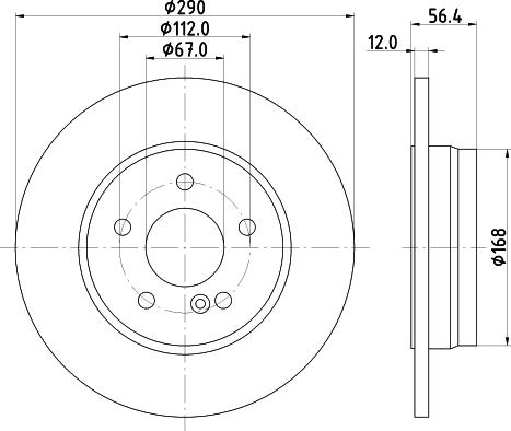 HELLA 8DD 355 124-691 - Bremžu diski www.autospares.lv