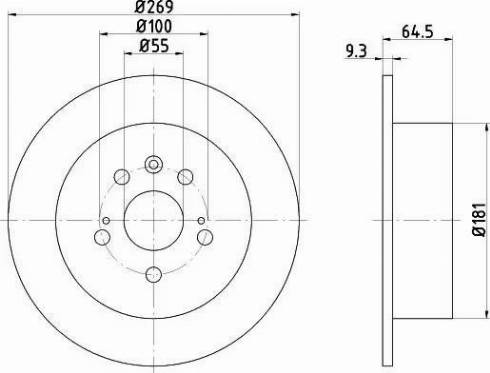 HELLA 8DD 355 105-901 - Bremžu diski www.autospares.lv