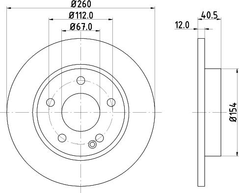 HELLA 8DD 355 105-971 - Bremžu diski www.autospares.lv