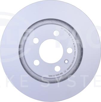 HELLA 8DD 355 105-381 - Тормозной диск www.autospares.lv