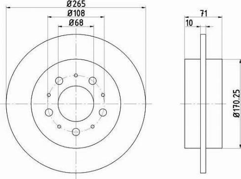 HELLA 8DD 355 106-621 - Bremžu diski www.autospares.lv