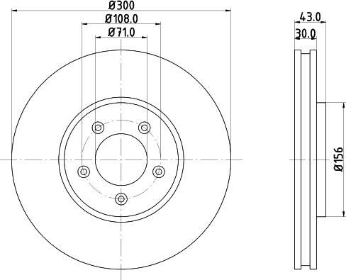 HELLA 8DD 355 106-821 - Bremžu diski www.autospares.lv