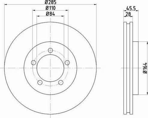 HELLA 8DD 355 106-251 - Bremžu diski www.autospares.lv