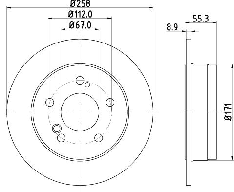 HELLA 8DD 355 100-961 - Bremžu diski www.autospares.lv