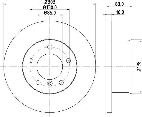 HELLA 8DD 355 100-391 - Bremžu diski www.autospares.lv