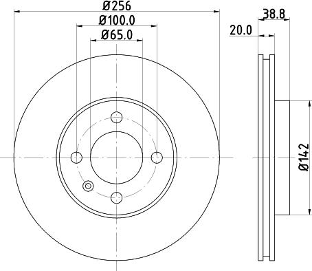 HELLA 8DD 355 101-321 - Bremžu diski www.autospares.lv